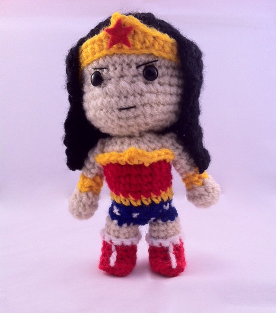PDF CROCHET PATTERN Chibi Wonder Woman Inspired amigurumi ...