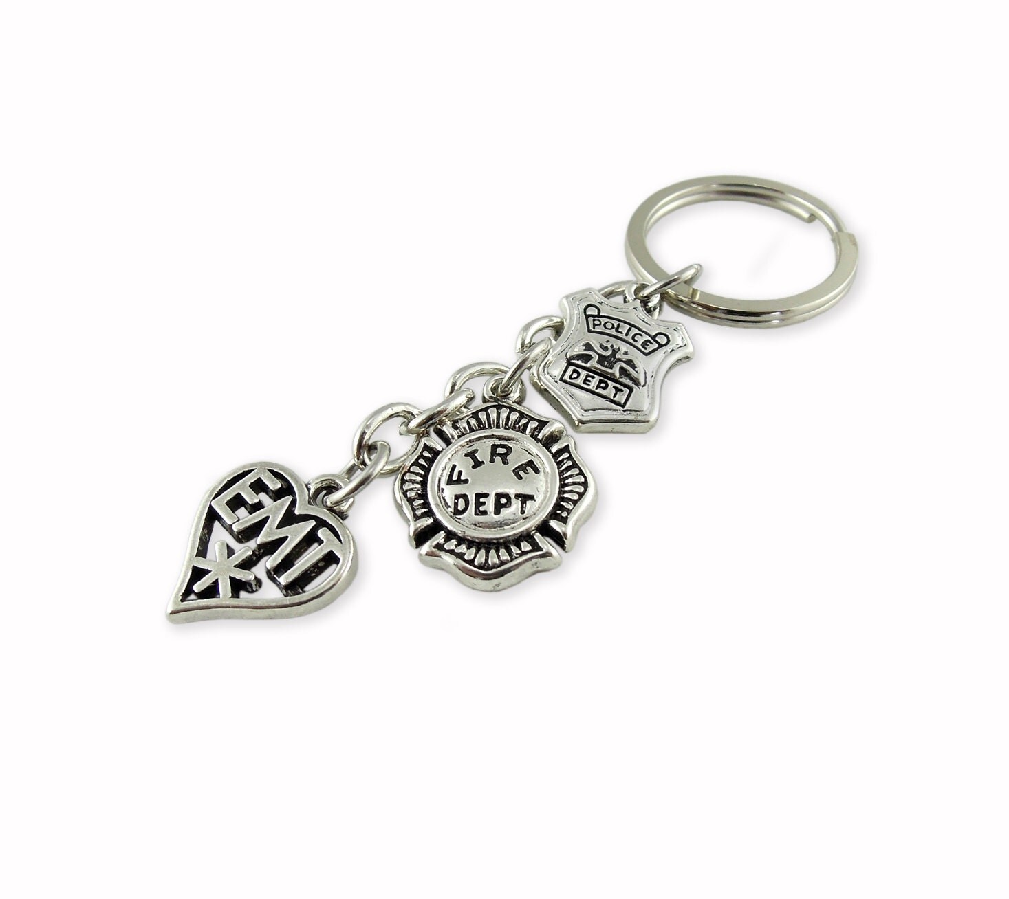 911 Dispatcher Keychain Police Fire