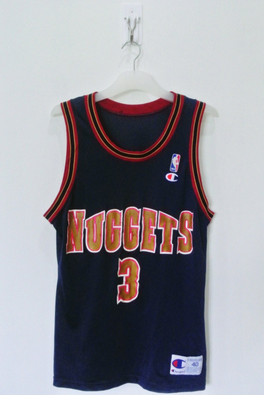 Vintage 90s NBA Denver Nuggets Mahmoud Abdul Rauf 3 Champion