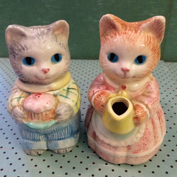 Vintage Avon Cats Sugar Bowl & Creamer Avon 1991 by LLsCoolCats