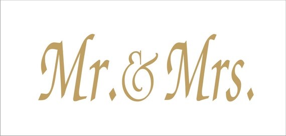 items similar to mr mrs wedding sign stencils 3 stencils mr mrs