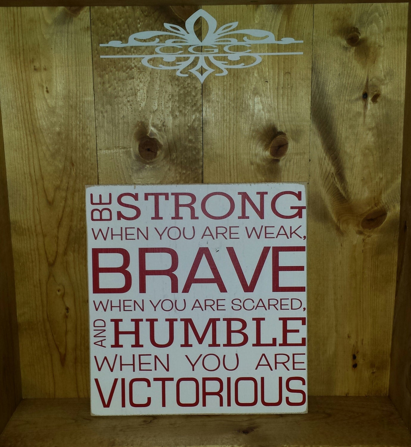 Be Strong Sign by ChelleBellsBoutique on Etsy