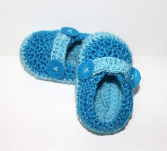 Blue baby boy booties, Newborn booties, Newborn shoes, crotchet booties