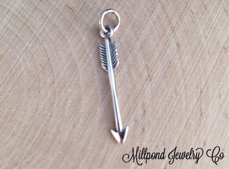 Arrow Charm Arrow Archery Charm Archery Arrow Sterling