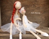 Fabric dolls ; Ballerina dolls ; Hand made Cloth dolls ; Waldorf inspired Fabric dolls ; Ballerina dolls ; Hand made Cloth dolls ; Waldorf inspired