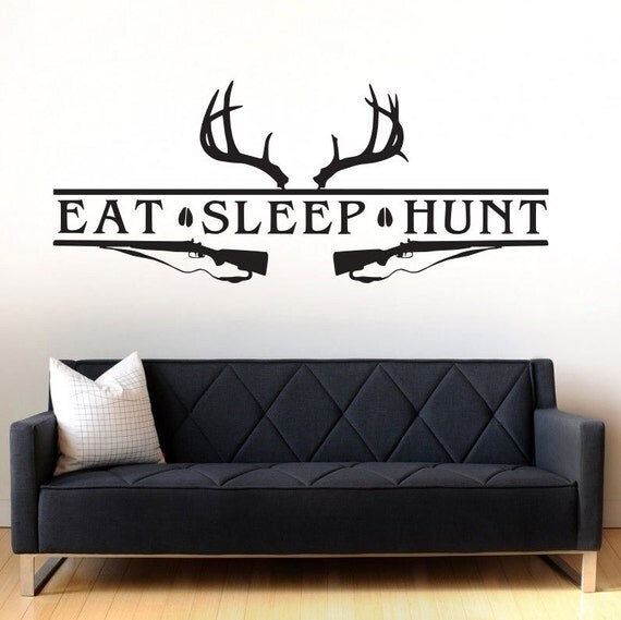 Deer Hunting Wall Decal Art Decor Gift Sticker Vinyl