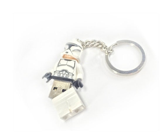 Lego Star Wars USB Clone Trooper Minifig Keychain