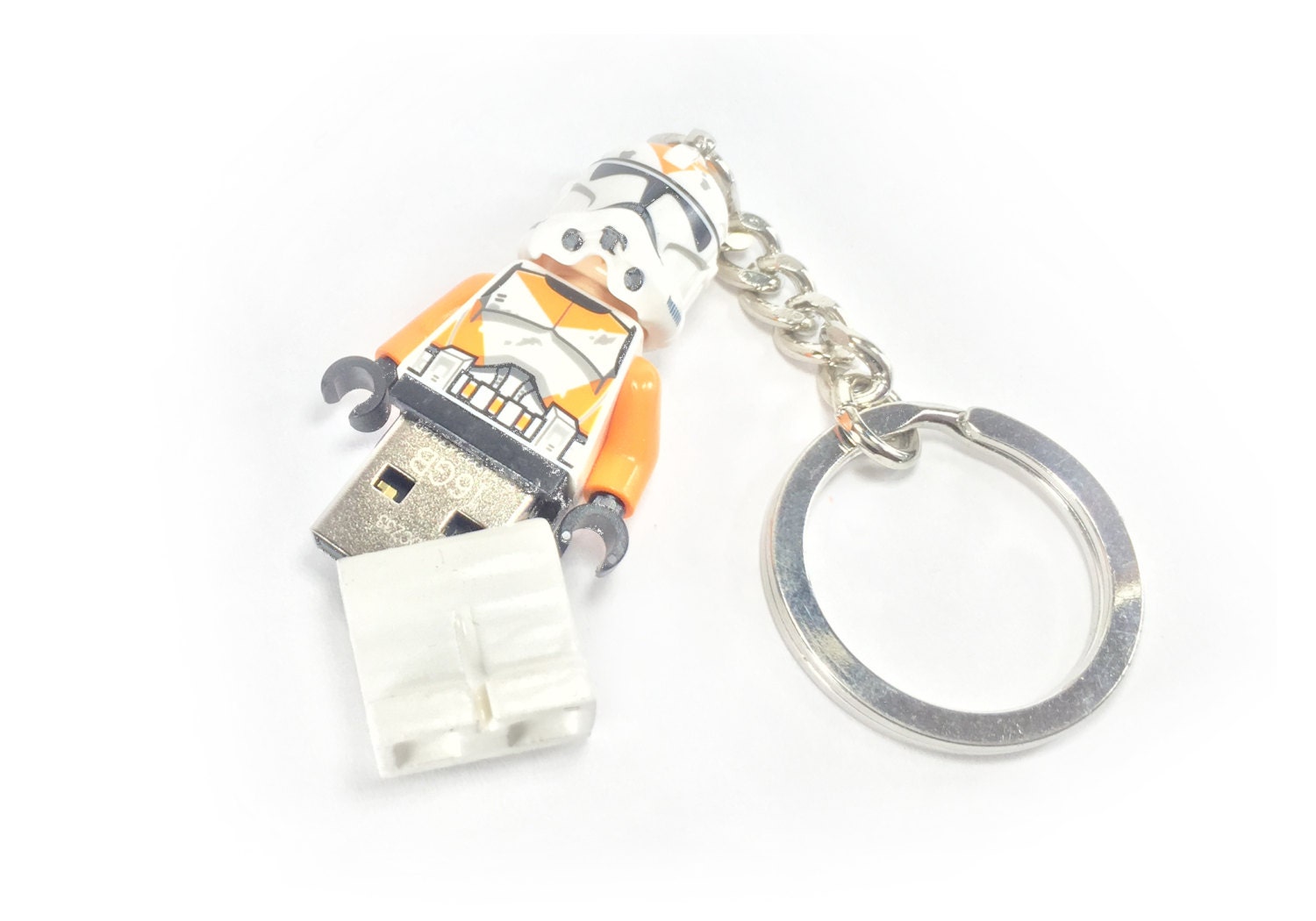 lego star wars clone trooper keychain