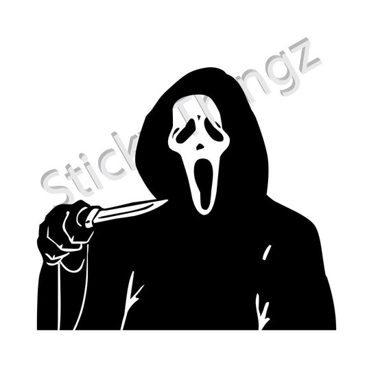 Scream Sticker Wes Craven Ghost Face Die Cut by Stickythingz