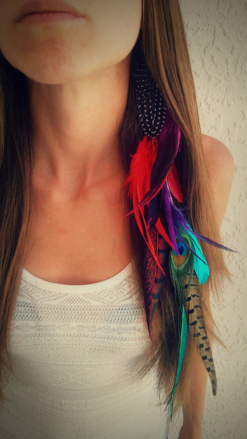 Long Feather Hair Extension Feather Hair Extension Feather