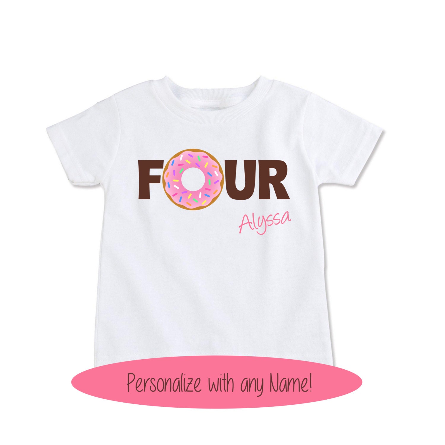 Donut First Birthday Custom shirt toddler doughnut theme