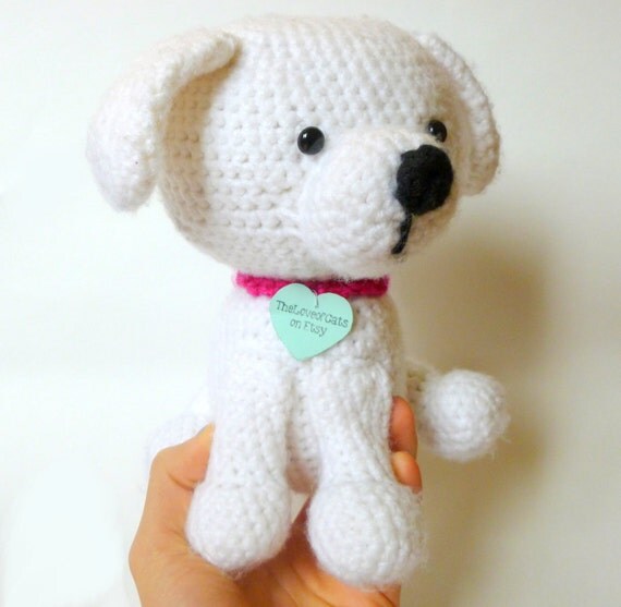Items similar to Crochet Dog Stuffed Animal Stuffed Dog ...