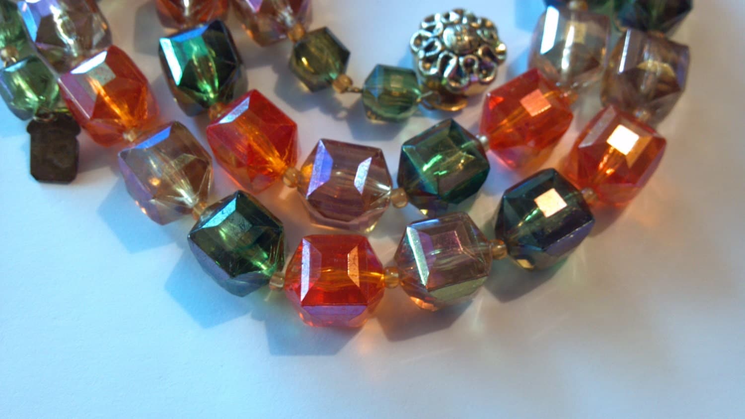 Lucite Necklace Vintage Necklace Lucite by VintageBijouxBijoux