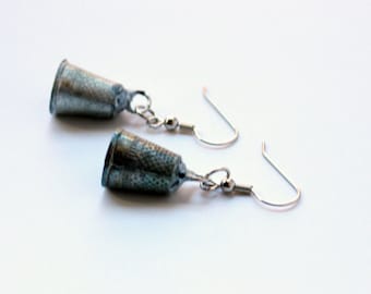 Monopoly Thimble Token Earrings