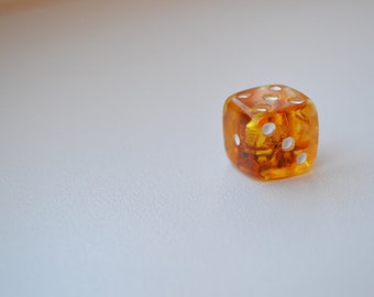 Baltic Amber Dice, Polished, Best For Souvenir or Gift