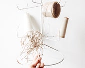 Industrial Thread Holder - vintage rack, craft supplies, string