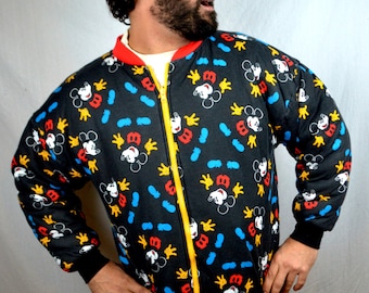 Vintage Reversible Puffy 80s Mickey and Minnie Mouse Sweatshirt