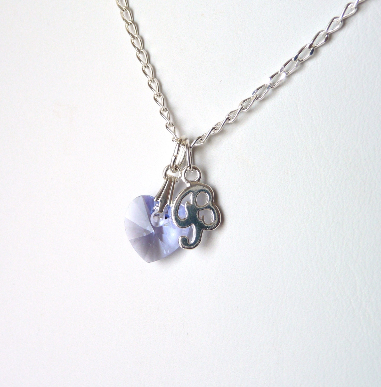 Childrens Initial Necklace CHOOSE CHARM Kids Personalized