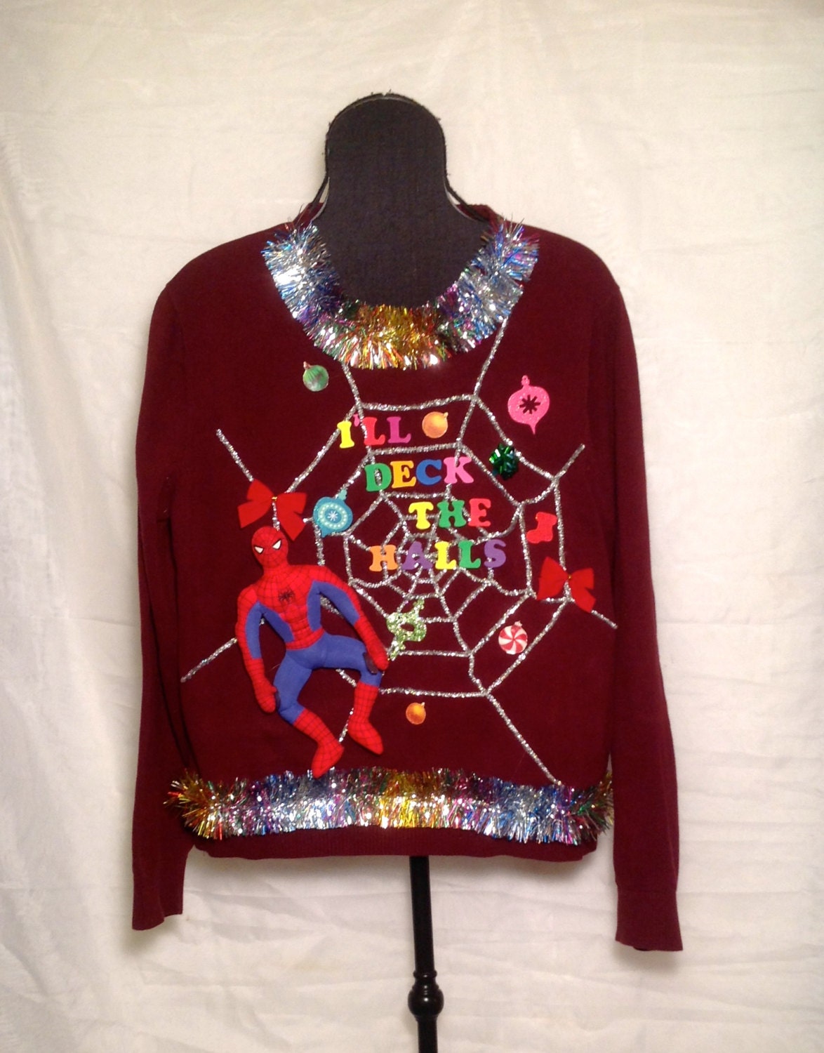 ugly sweater spiderman