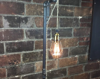 Floor Lamp - Industrial Style - Pendant Edison Bulb - Hanging Filament Bulb - Steampunk Furniture