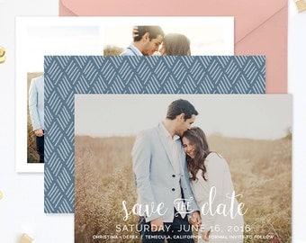 Save the Date Template for Photographers, Save the Date Card Announcement, Engagement Photography Templates, Photoshop Templates - SD137