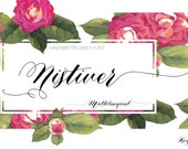 INSTANT DOWNLOAD | Digital Font | Nistiver font | single font file | Open Type Font (.otf)