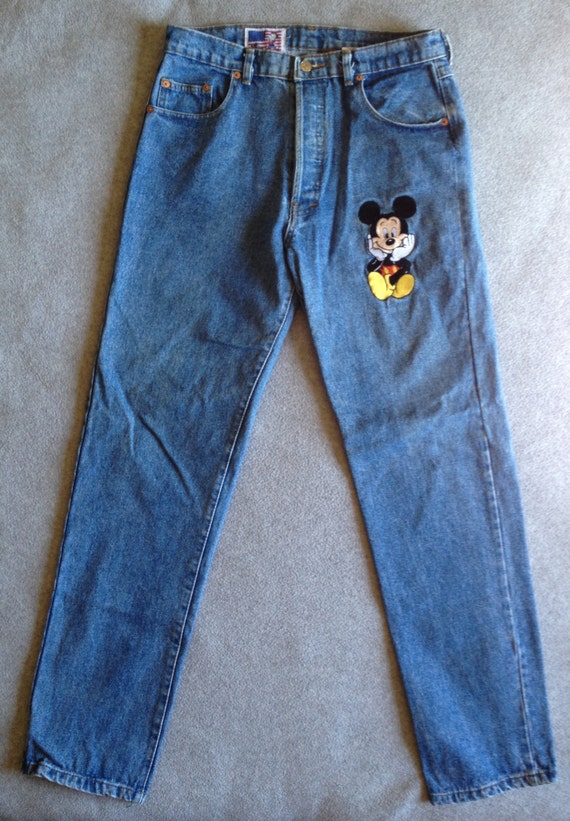 Super Rare Vintage Mickey Mouse Jeans late