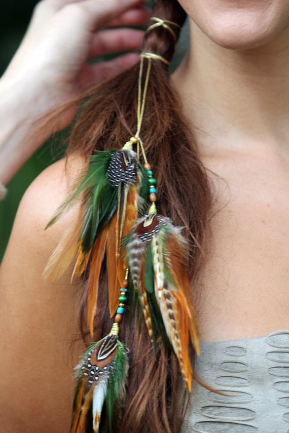 Federn Festival HaarAccessoires Boho HippieStirnband