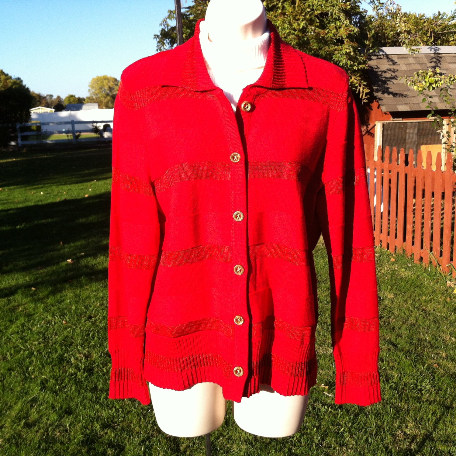 Lovely Drapers & Damon 2 Pc Quality Red Sweater Set – Size PS *LIKE NEW ...