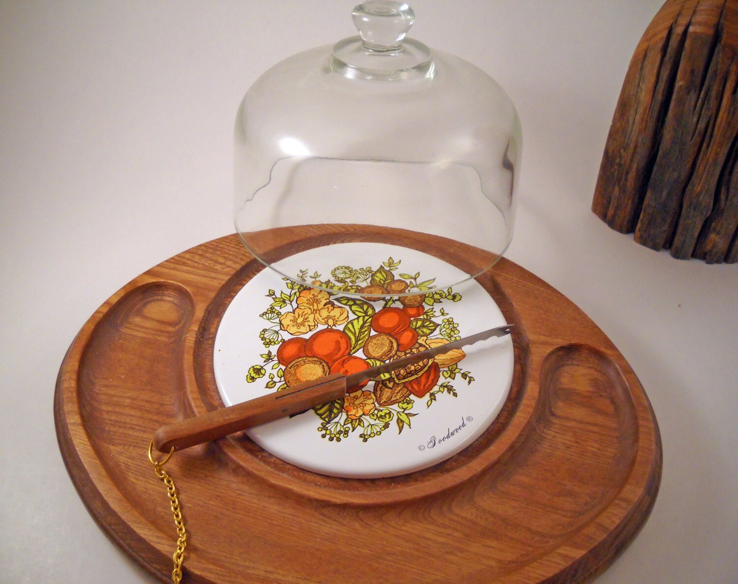 Vintage Cheese and Cracker Serving Dish by sistersvintageattic