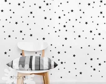 Star Wall Decal / Mini Size Star Pack / 3 Size Stars Decal Set / Kids wall decoration / Nursery Wall Decal / gift