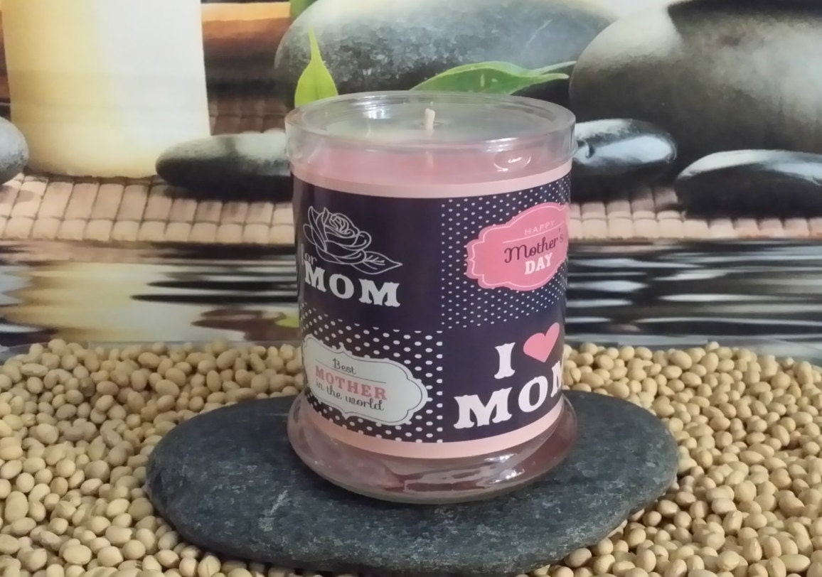 Mother's Day Gift Candle in Fresh Cut Rose scent by TaniasTorches