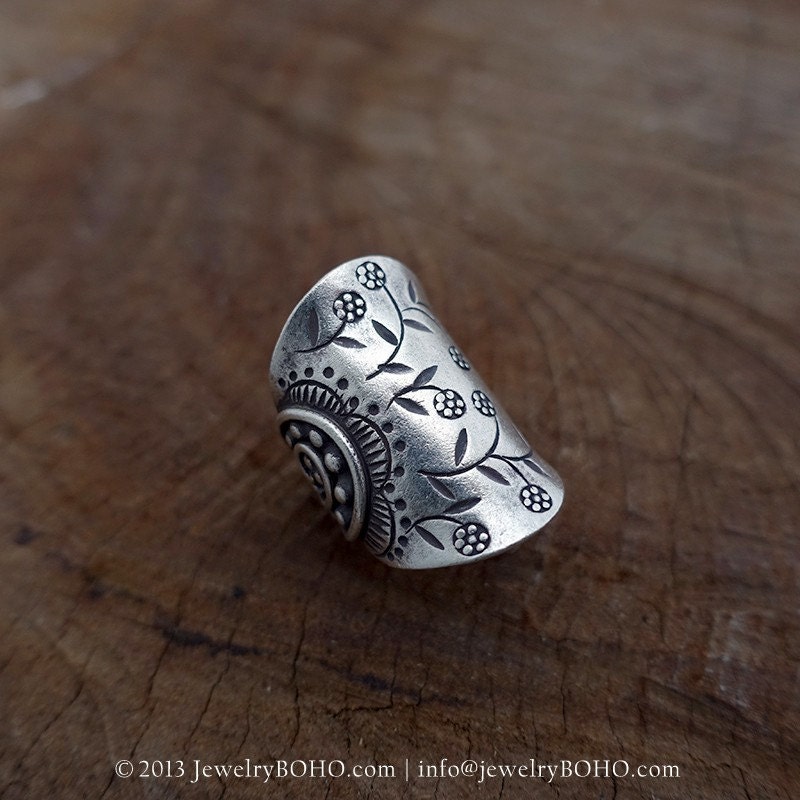 ... Ring,Bohemian style,Statement Ring R073 ,Handmade sterling silver BOHO