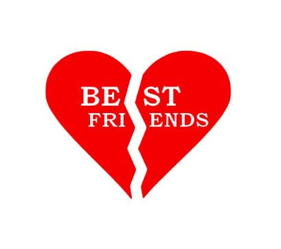 Best Friends Heart instant download for cutting machines SVG