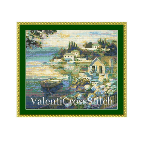Italy Cross Stitch Pattern Italian pattern city cross stitch