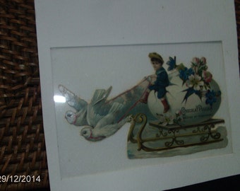 antique chocolate packaging FRENCH card