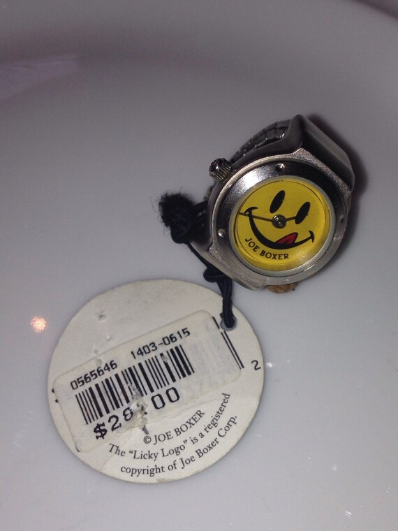Joe Boxer Smiley Face Ring Watch reserved for Siusun