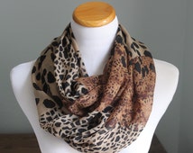Popular items for leopard print scarf on Etsy