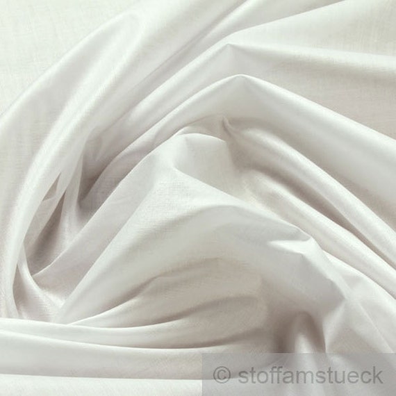 Fabric pure cotton batiste white airy light transparent