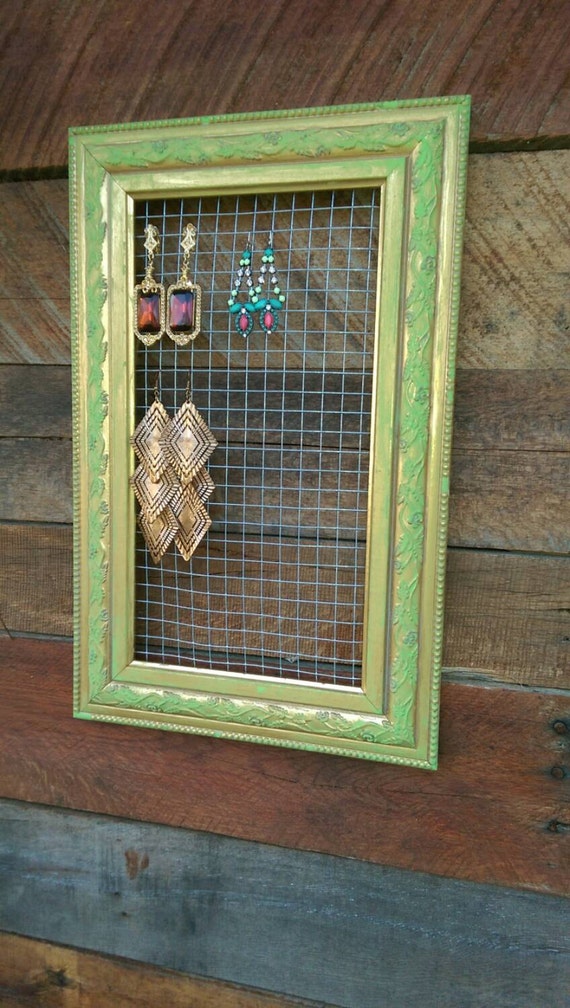 Picture Frame Jewelry Display by TrashyFlashy on Etsy
