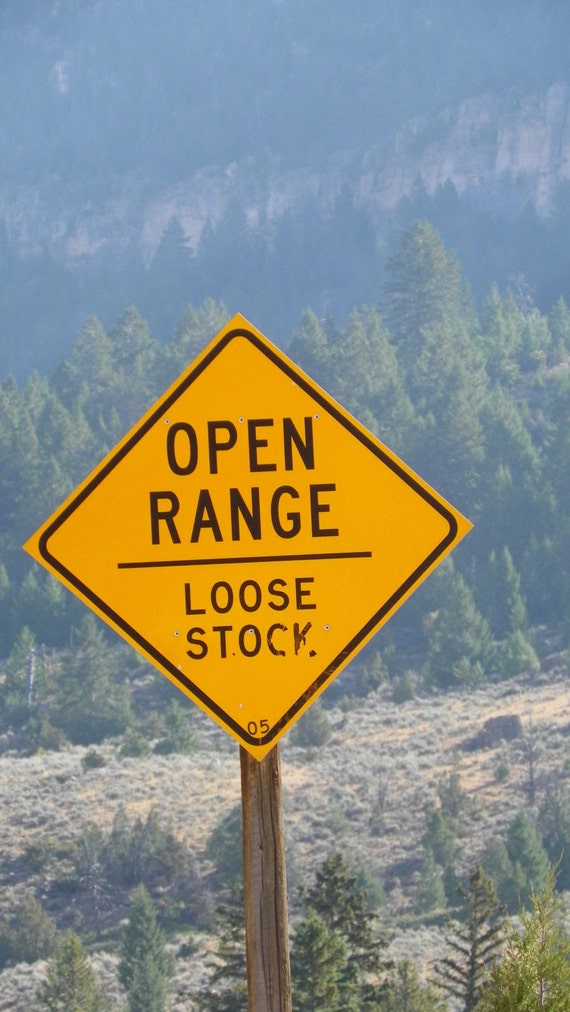 DIGITAL DOWNLOAD Open Range Sign Livestock by VictoryRuralPhoto