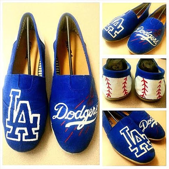 Items similar to SOLD OUT** LA Dodgers Shoes (baseball heels) on Etsy