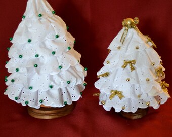 Popular items for lace christmas tree on Etsy