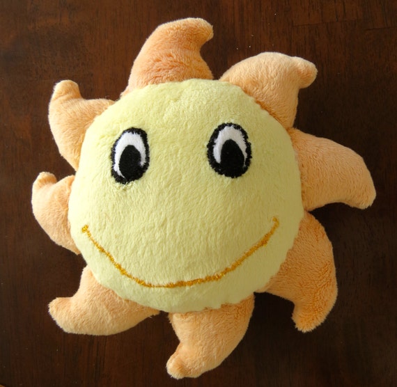 Sun Plush, Soft Toy, Sun stuffed animal, Cuddle Plush, Custom Plush ...