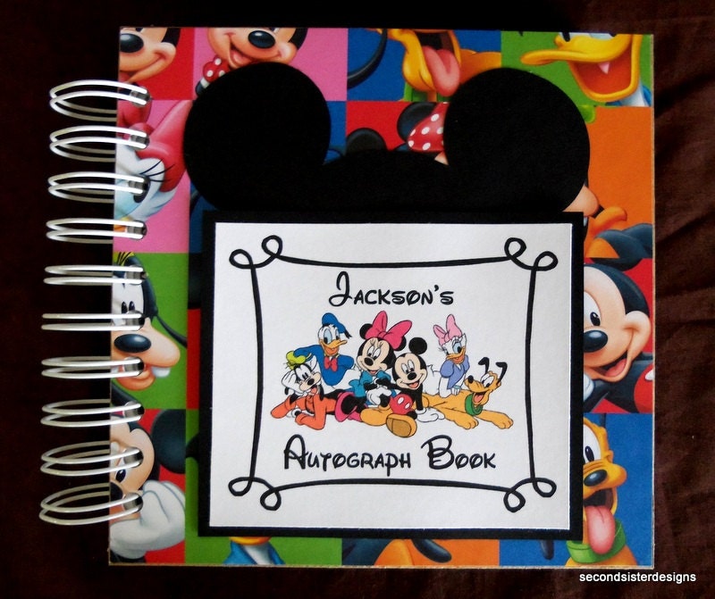 PERSONALIZED Disney Autograph Book by secondsisterdesigns on Etsy