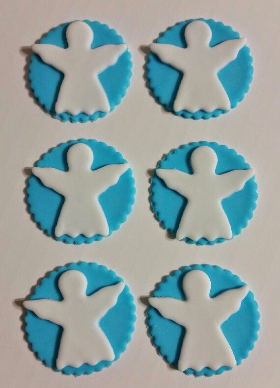 Snow angel cupcake topper