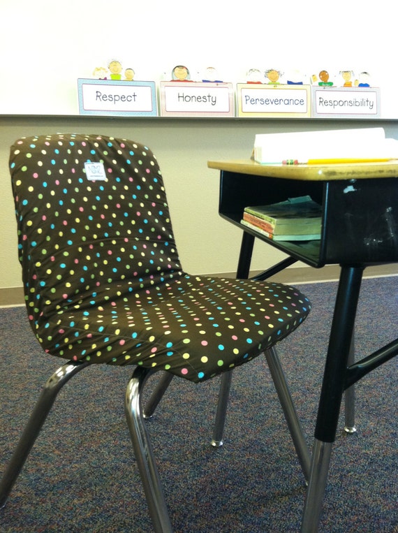 Cushioned Seat Covers for Students' Chairs by Fanneez on Etsy