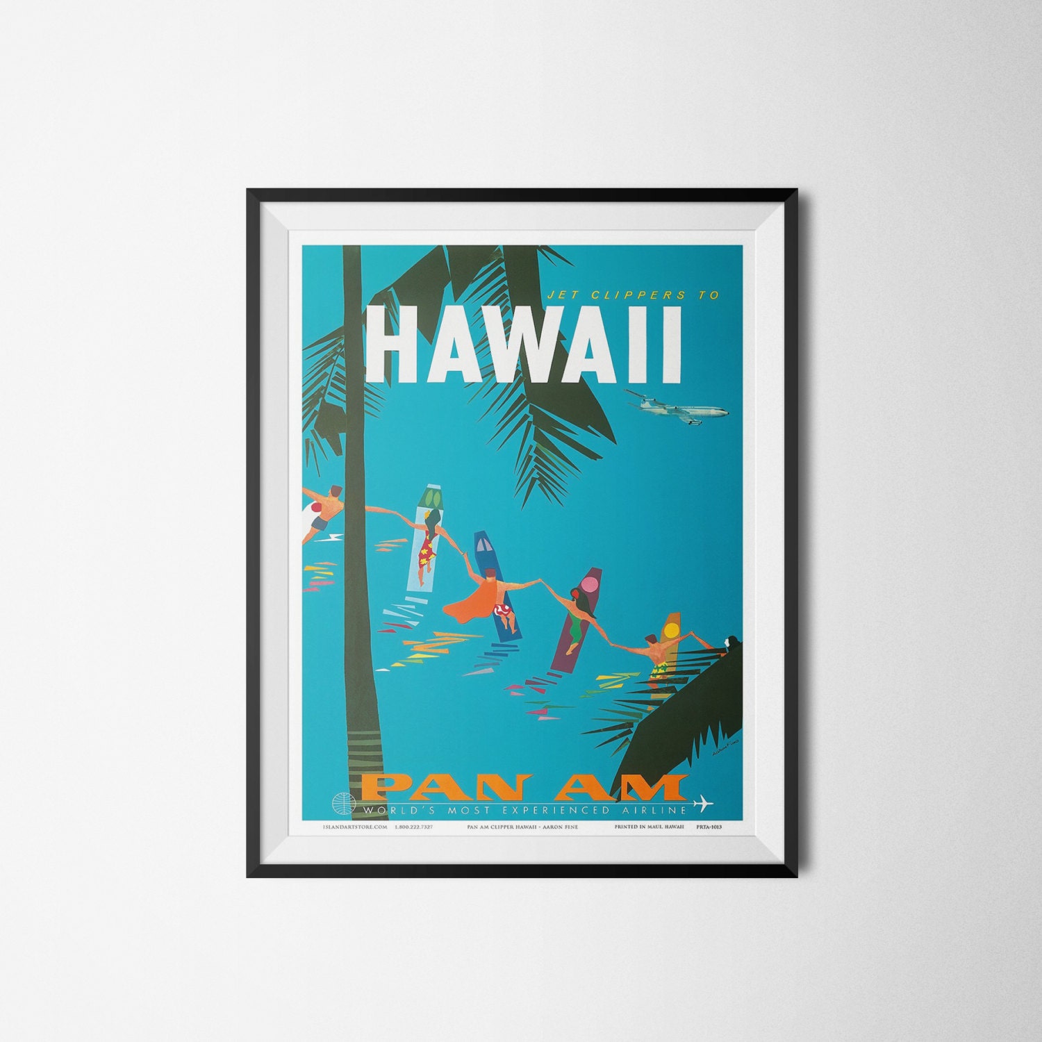 Hawaii Travel Print Vintage Poster Print & Digital by PrintClub