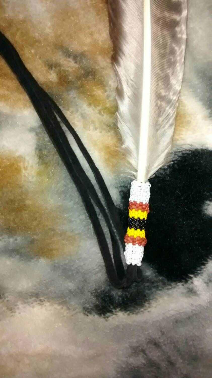 Prayer feather by WaYaSpiritGallery on Etsy