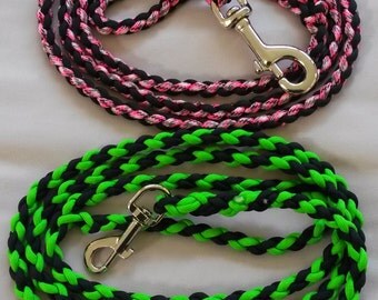 Paracord Dog Leash, 4 strand braid , Many colours to choose from. Made in Tasmania